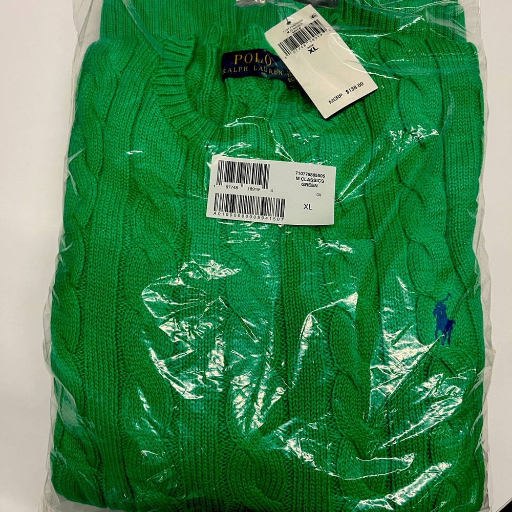 Polo Cable Knit Sweater